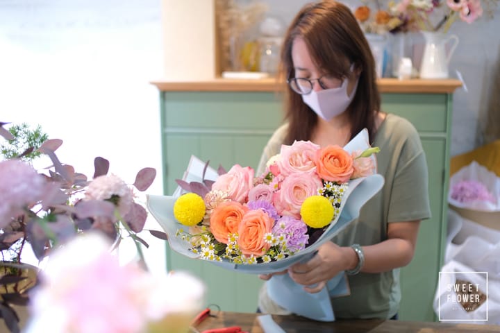 Workshop จัดช่อดอกไม้ Natural Hand-tied