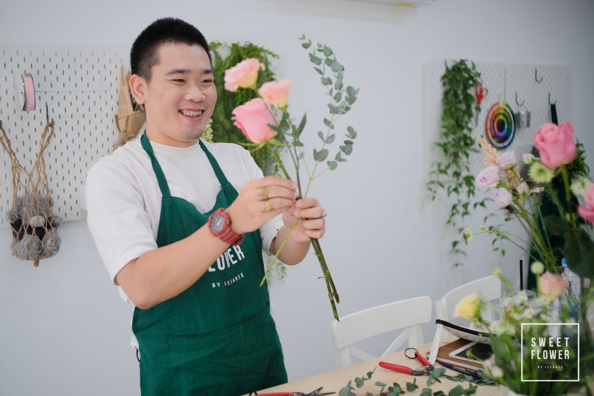 เรียนจัดช่อดอกไม้ 07/2019